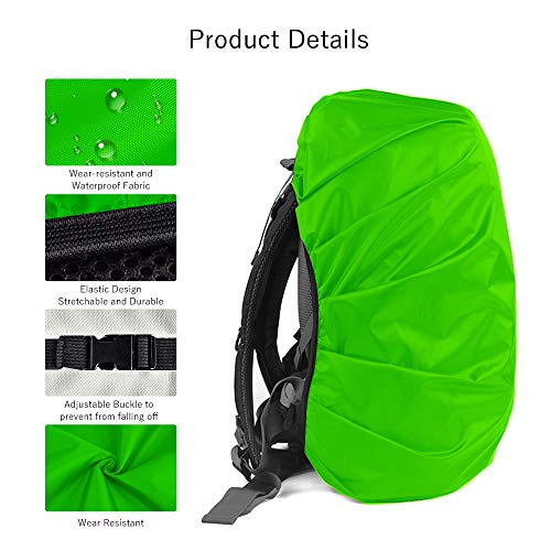 LAMA Backpack Rain Cover, Waterproof, for School Bags, with Reflective Strips, Adjustable Buckle S (18L-25L) M (26L-40L) L (41L-55L) - Image 6