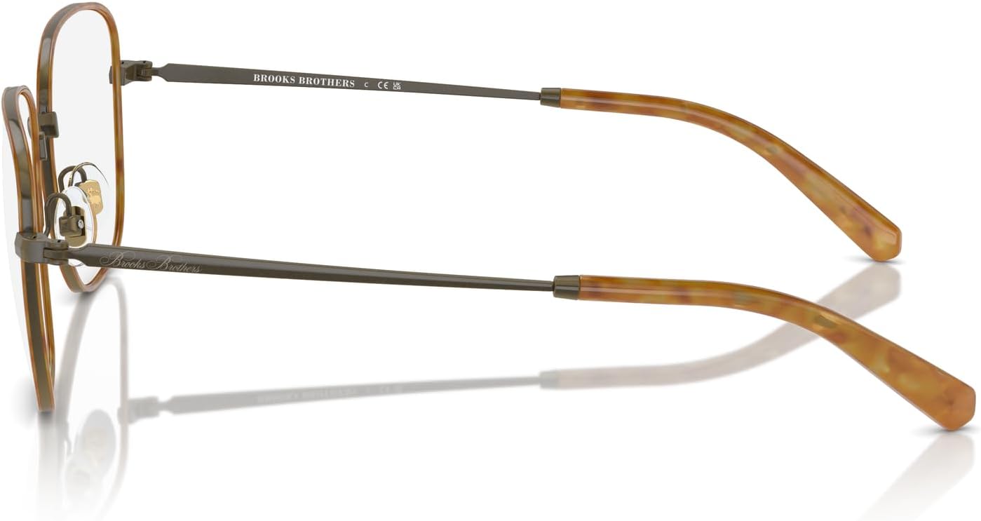 Brooks Brothers Men's Bb1115j Square Prescription Eyewear Frames