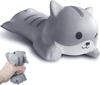 Wrist Rest Mouse Wrist Support Mini Ergonomic Wrist pad Memory Foam Design Cute Cat Shape Pillow Rest Cushion Wrist Rests for Office Computer Laptop Comfortable and Pain Relief (Gray Cat)