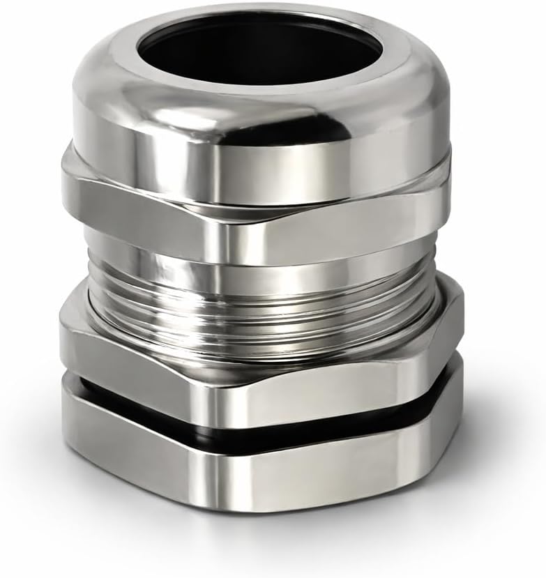 MGI SpeedWare 1/2" NPT Brass Cable Gland, Metal Cord Grip Strain Relief (10-Pack)