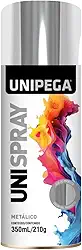 UNIPEGA TINTA SPRAY METALICA CROMADO 350ML/210G