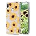 Produktbild Misstars Glitzer Hülle für Xiaomi Redmi Note 7 / Note 7 Pro, Bling Pailletten Transparent Weich TPU Silikon mit Sonnenblumen Malerei Muster Backcover Anti-Rutsch Kratzfeste Schutzhülle