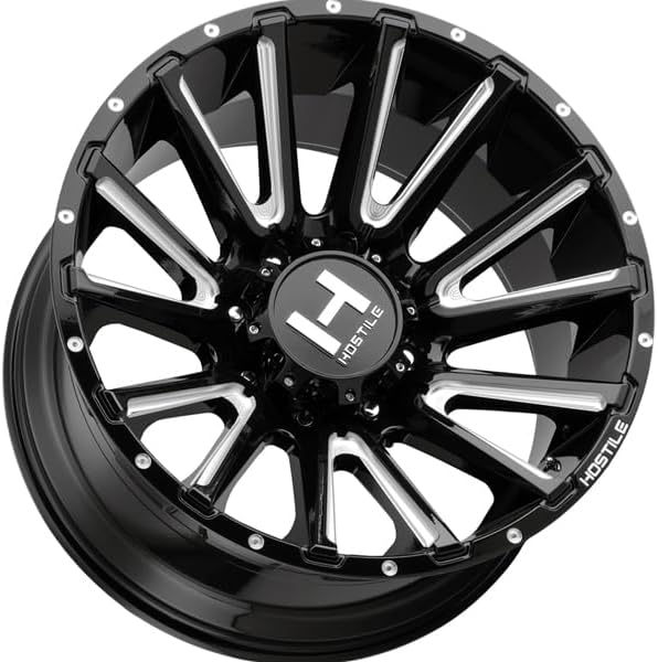 HOSTILE H123 TYPHOON Custom Wheel, angled view