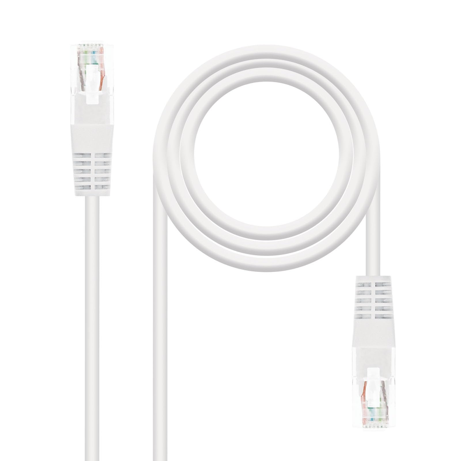 Blendend Category 6 UTP Network Patch Cable, AWG24 Gauge, White, Length 1 m, Ideal for Stable and Secure Network Connections.