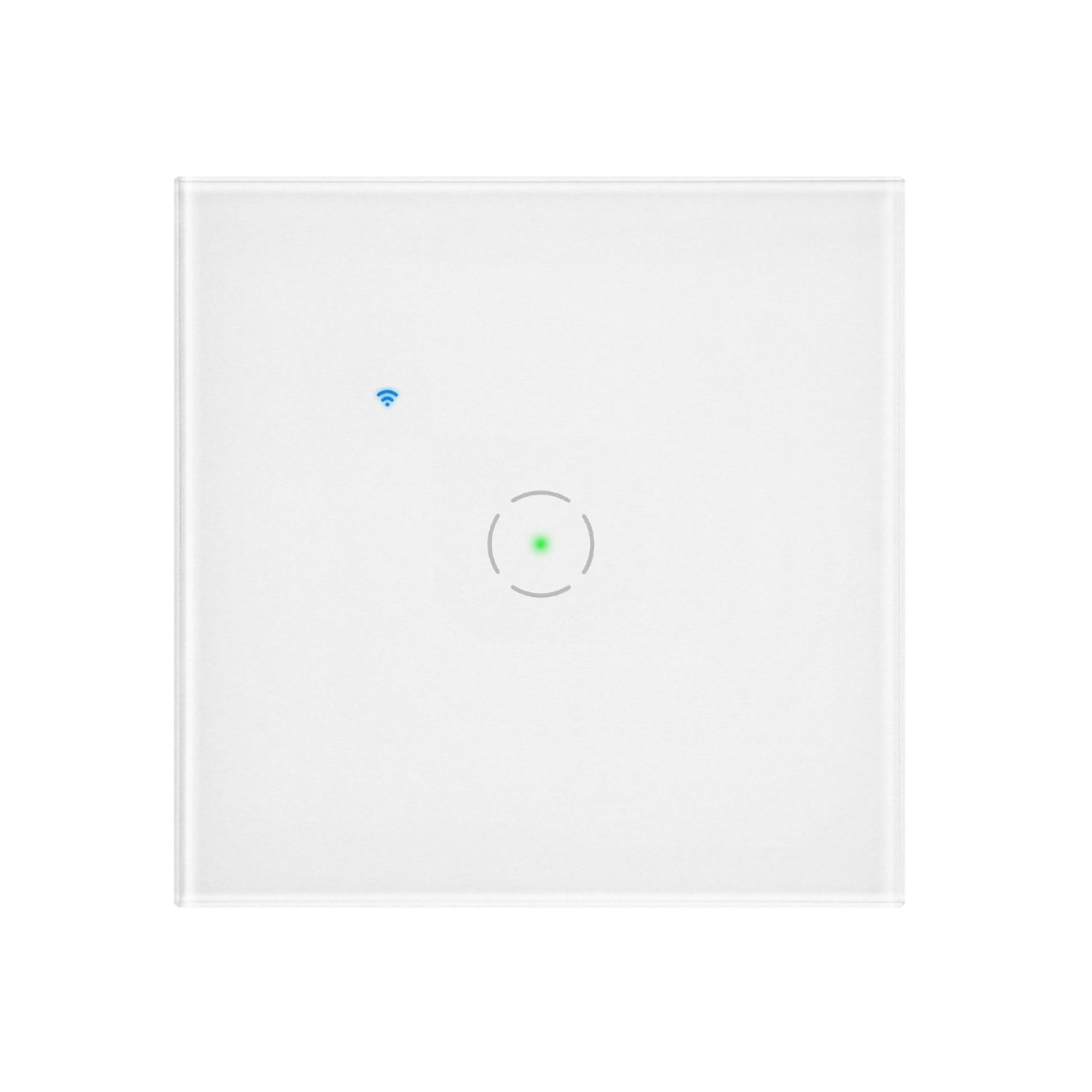 Interruptor Inteligente Tuya Smart Home Interruptor Wifi para Pared - Interruptor Luz Pared Compatible con Alexa y Google Assistant Control Remoto (Blanco)