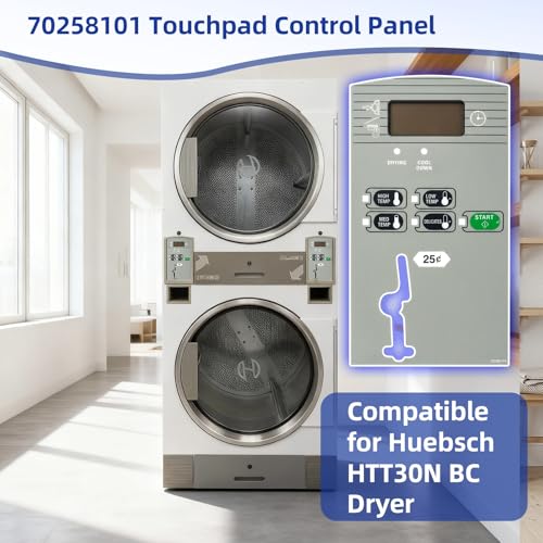 Paneles de control táctil para arreglar botonera de secadora Huebsch HTT30N 70258101 2