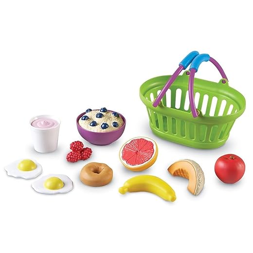 Learning Resources New Sprouts Healthy Breakfast, Pretend Play Toys for Toddlers, Play food for Kids, Play Breakfast Food, 11 Pieces, Ages 18 months