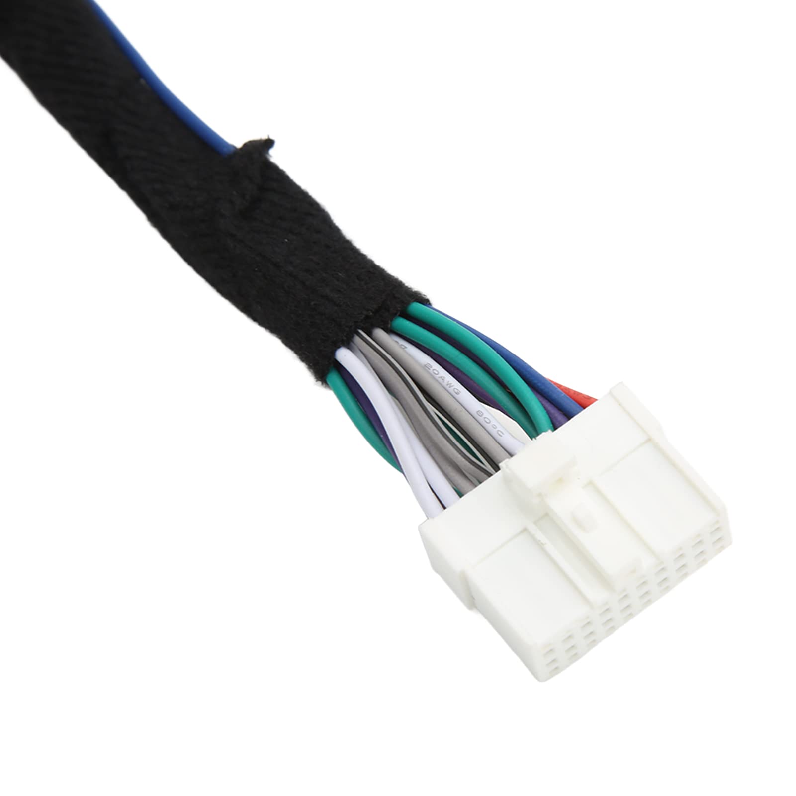Uniwersalny samochodowy wzmacniacz DSP 12 V Gniazdo kabla w wiązce przewodów – wtyczka ISO, dźwięk wysokiej jakości, instalacja typu Plug and Play, trwały metal ABS