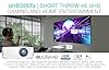Optoma UHD35STx Short Throw True 4K UHD Gaming and Home Entertainment Projector | 3,600 Lumens for Lights-On Viewing | 240Hz Refresh Rate and Ultra-Low 4ms Response Time