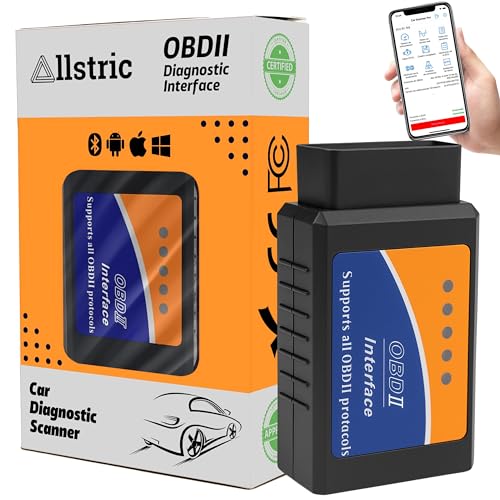 Allstric® Valise Diagnostic Auto Multimarque Bluetooth Voiture. Lecteur OBD2 ELM327 Français. Diagnostic Voiture Essuie Codes Moteur Compatible iOS, Android & Windows. Valise OBD véhicules depuis 1996