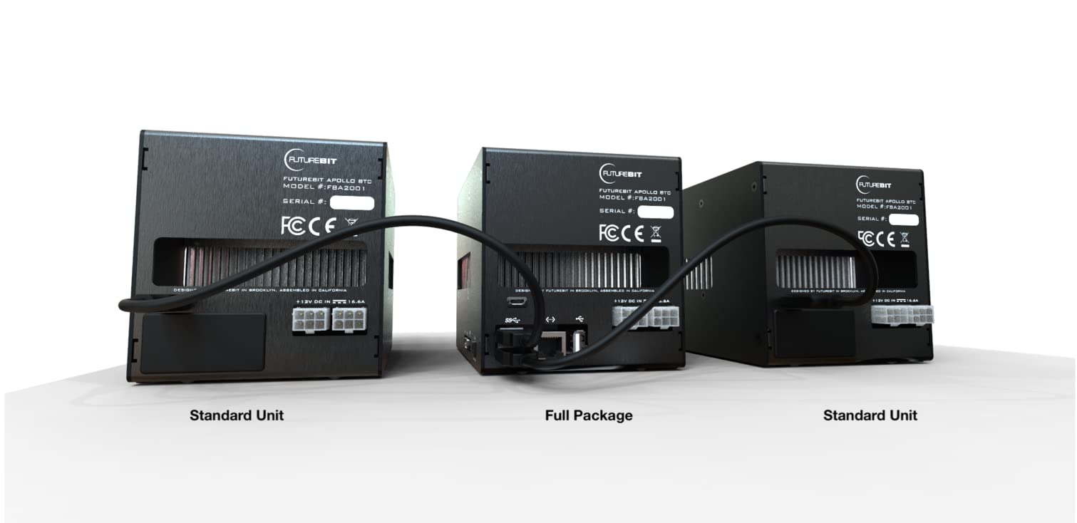 BitcoinMerch.com - FutureBit Apollo BTC Miner - Full Package - 1TB NVME +  200W PSU: Buy Online at Best Price in UAE - Amazon.ae