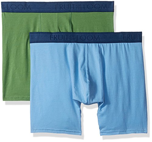 Fruit of the Loom Men's Cotton Stretch Boxer Brief (Packs of 2 and 4)