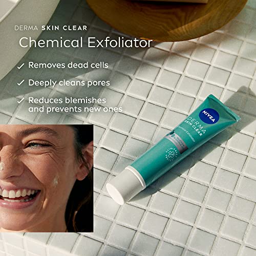 Image of NIVEA Derma Skin Clear Exfoliator 8% Salicylic, Glycolic Acid, Niacinamide Fight Blemishes Acne Mark (Pack of 2)