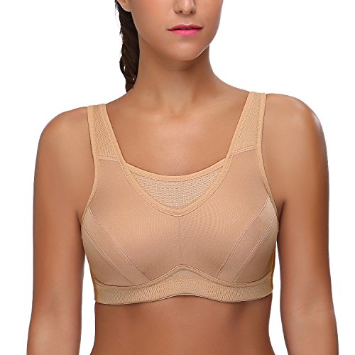 Image of Wingslove High Impact Sports Bras for Women Plus Size Non Padded Wirefree Workout Bra Bounce Control