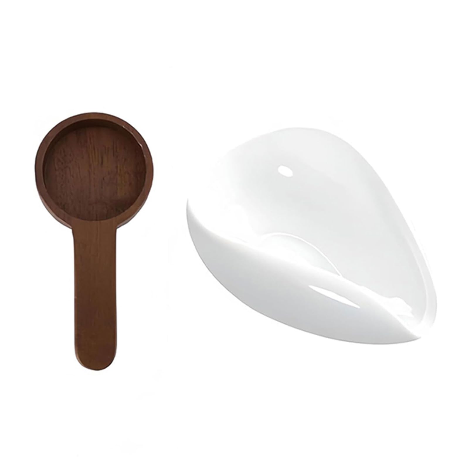 Mekalero Dosing Tray Measuring Spoons Tray Ceramic Container for Lovers Lovers Gift