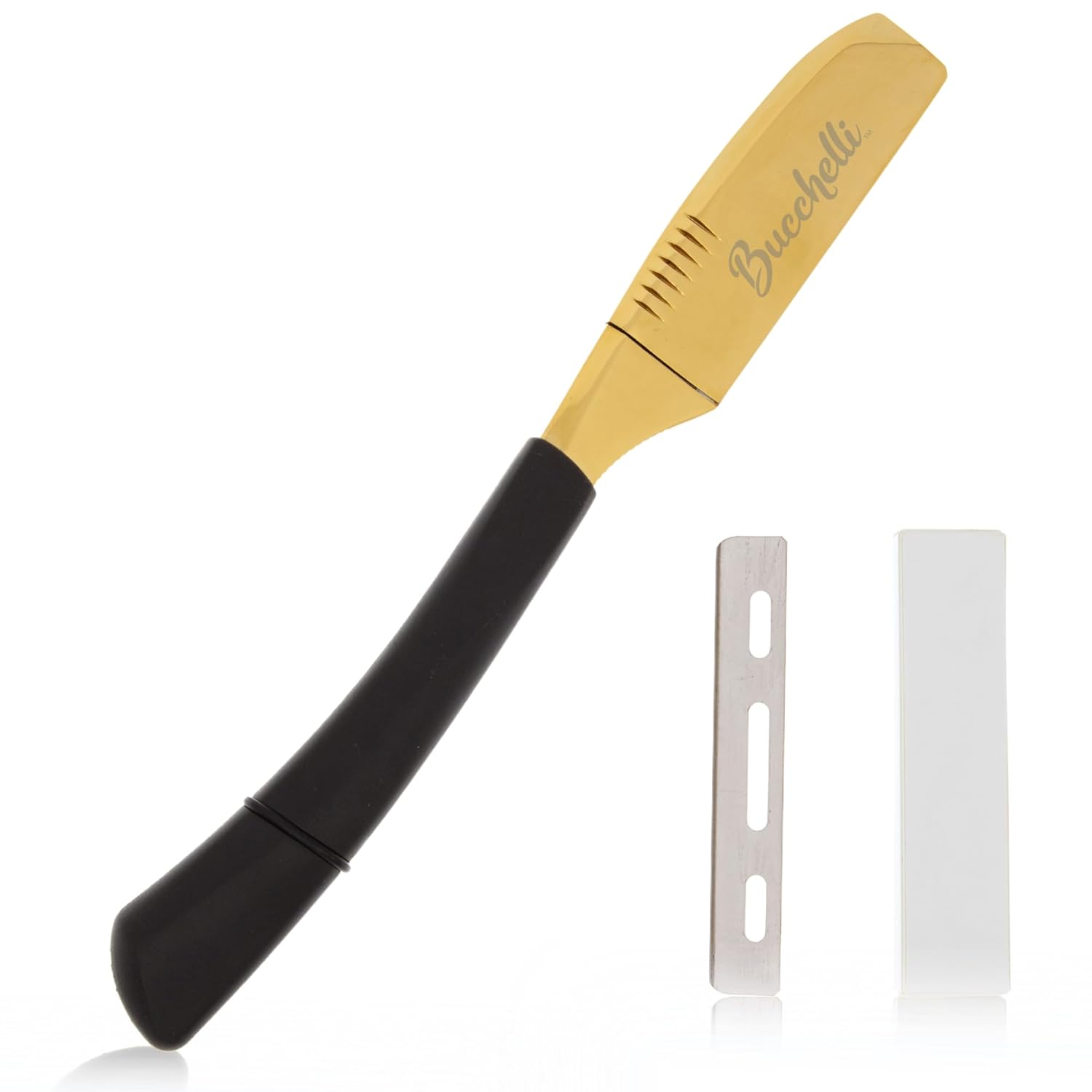 R29gld Gold Straight Edge Razor W/Pack Of 10 Blades