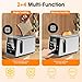 2 Slice Toaster, Smart Digital Touchscreen with Memory Function, 1.5