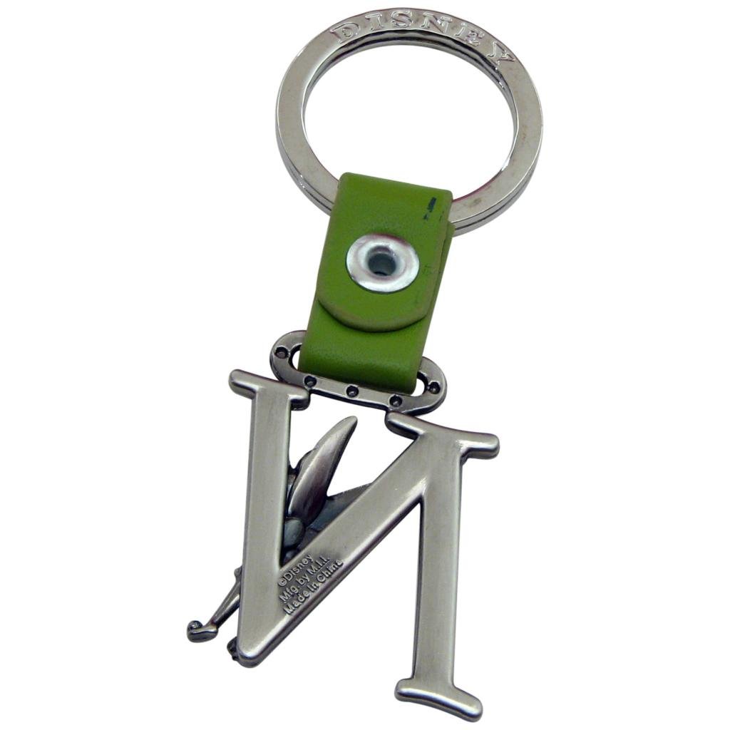 Tinker Bell Letter N Pewter Key Chain