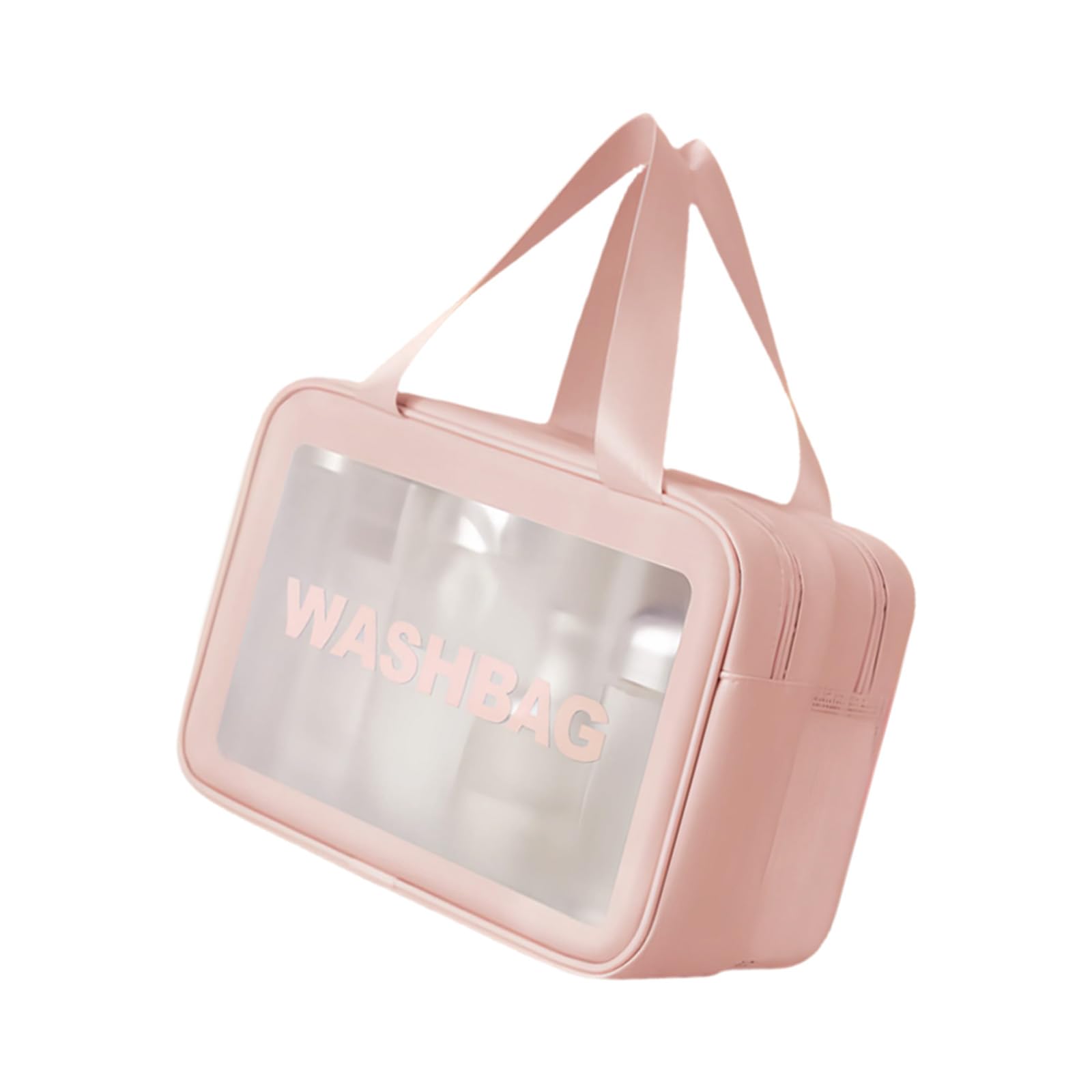 Xjdzineq Clear Makeup Bag Large Capacity Cosmetic Waterproof Wash Handheld Travel Toiletry Storage Toiletry Large Capacity Travel
