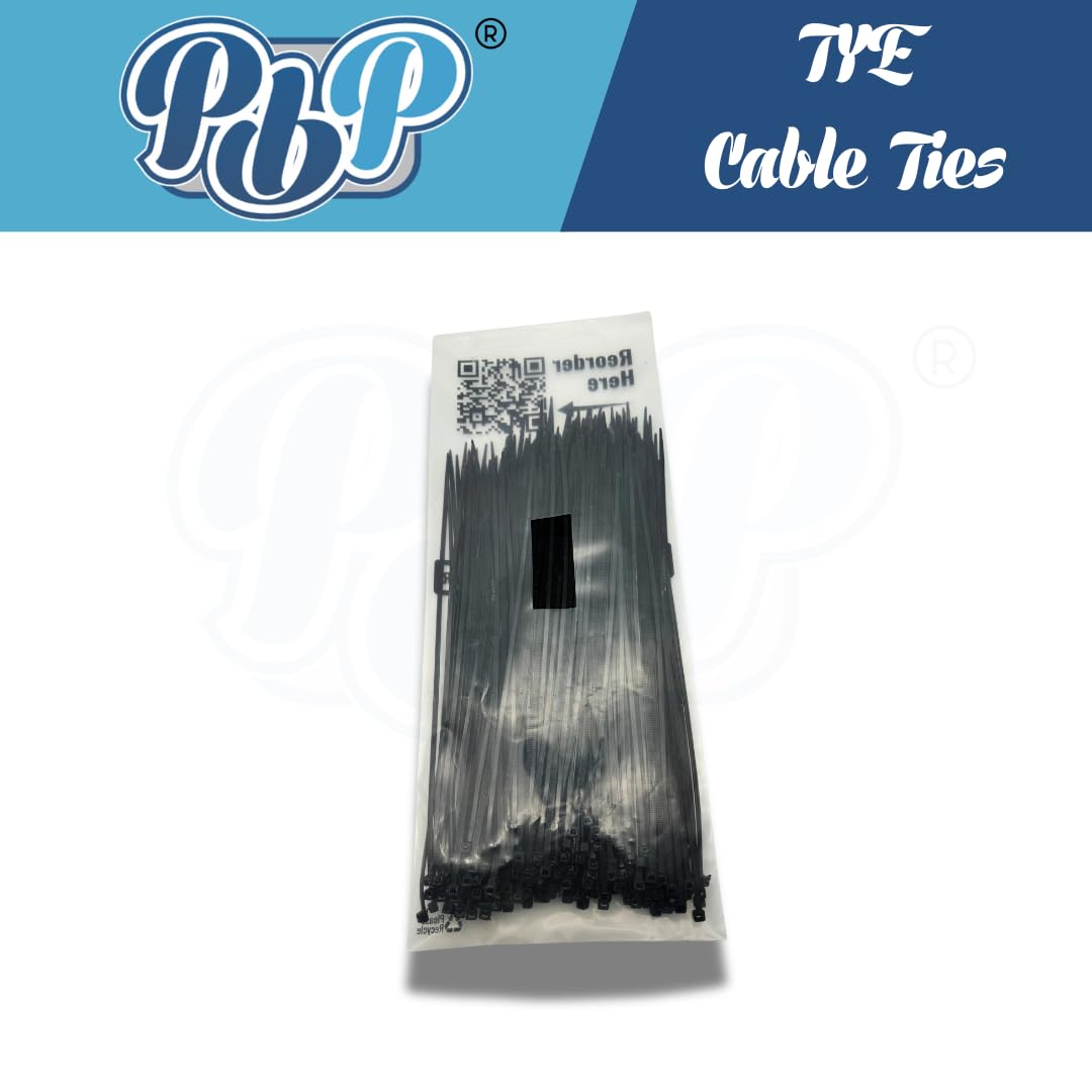 PBP Cable Ties, 3.6 x 300 mm, Pack of 250, Black with Dispenser - Image 3