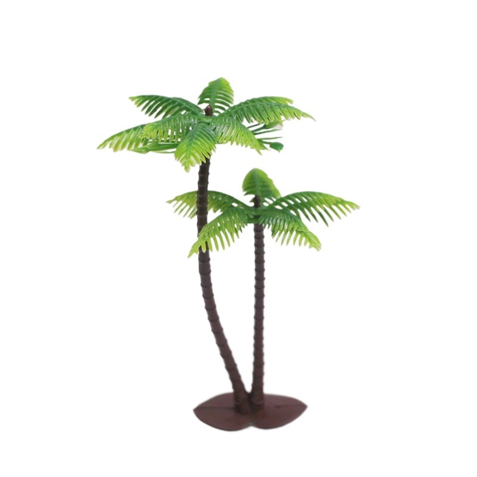 DUNSBY Model Trees 10Pcs Mini Beach Ocean Tree Miniature Model Micro Landscape Architecture Sand Table Props Decor Ornaments(13cm)
