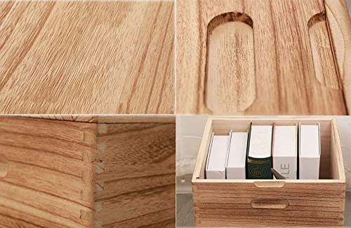 Repose-pieds en bois massif avec rangement et housse pour salon - 8