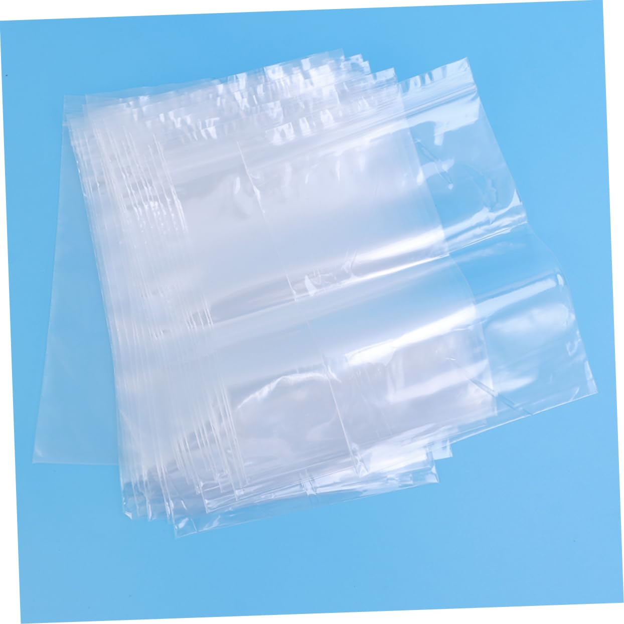 KOMBIUDA Food Storage Pouches 300pcs 15 Pe Sealable Storage Bags for Baking Tea Nuts 10x15cm 6x9cm 9x13cm