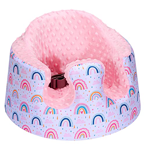 Image of Kinaron Seat Cover, Compatible with Bumbo Seat, Baby Comfortable Seat Cover with Ultra Soft and Breathable, Perfect for Bumbo Seat (Pink)