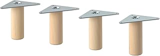 IKEA ライティングレール:設置方法とおすすめの使い方 14 Ikea Eketo: Legs 3.9 inches 10 cm, Set of 4, Wooden 604.741.52