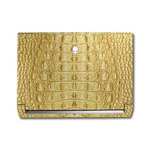 Image of MightySkins Skin Compatible with Alienware M17 R5 (2022) Full Wrap Kit - Golden Croc | Protective, Durable, and Unique Vinyl Decal wrap Cover | Easy to Apply & Change Styles | Made in The USA