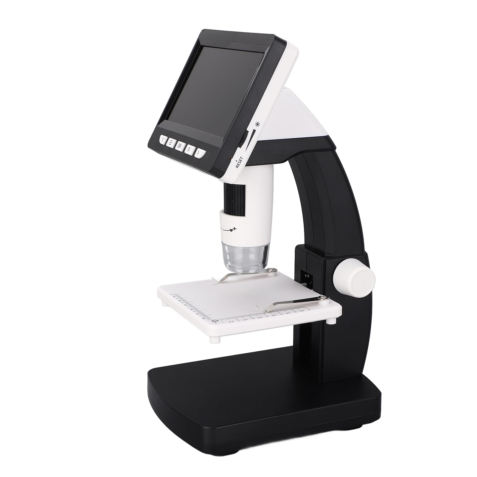 Cuifati Mikroskop Cyfrowy 2 MP 1080 P 1000X z 4,3-calowym Ekranem IPS, 8 Diodami LED, pamięcią 32 GB, baterią litową, Interfejsem USB do Kontroli Płytek Drukowanych i Biżuterii