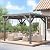 Garvee 10x12 Ft Outdoor Spruce Wood Wooden Gazebo Pergola with Canopy & Installation Kit, Quality Support Structure, Wind & Snow Resistant, Modern Outdoor Extendable Pavilion for Decks, Porches, Vines