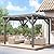 10x12 Ft Outdoor Spruce Wooden Gazebo Pergola with Canopy and Installation Kit, Premium Support Structure, Wind and Snow Resistant, Modern Outdoor Extendable Gazebo for Porches, Vines and Decks