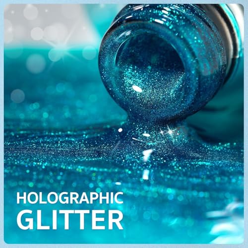 Image of BOLT BEE 9ML BLUE Galaxy Cat Eye Gel Nail Polish Glitter Magnetic Art Polish for Nail Designs | LED Soak-Off Gel Lacquer Strong & Long-Lasting Nail Art for Home & Salon - Blue