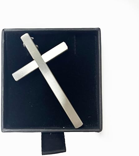 Miniatura 8 de Collar de cruz de defensa personal, cadena de 21 pulgadas, herramienta de protección oculta de acero inoxidable con bloqueo de seguridad, Acero