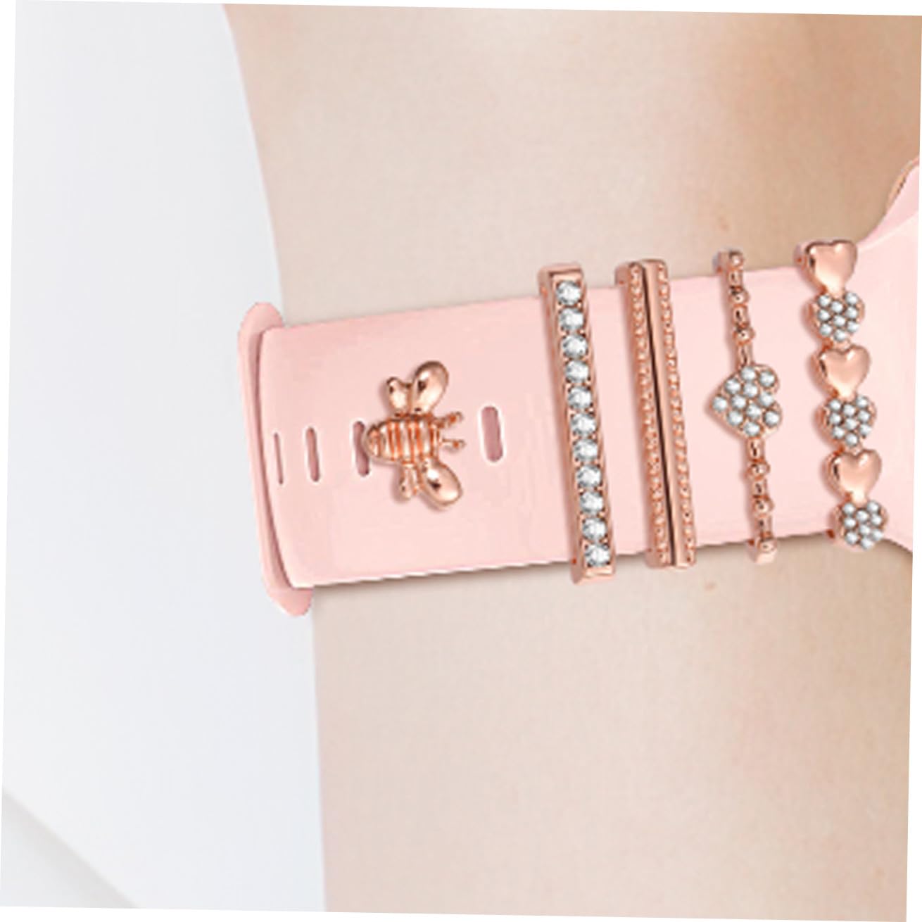 Anneaux Décoratifs en Métal Bracelet de Montre 10 Pièces