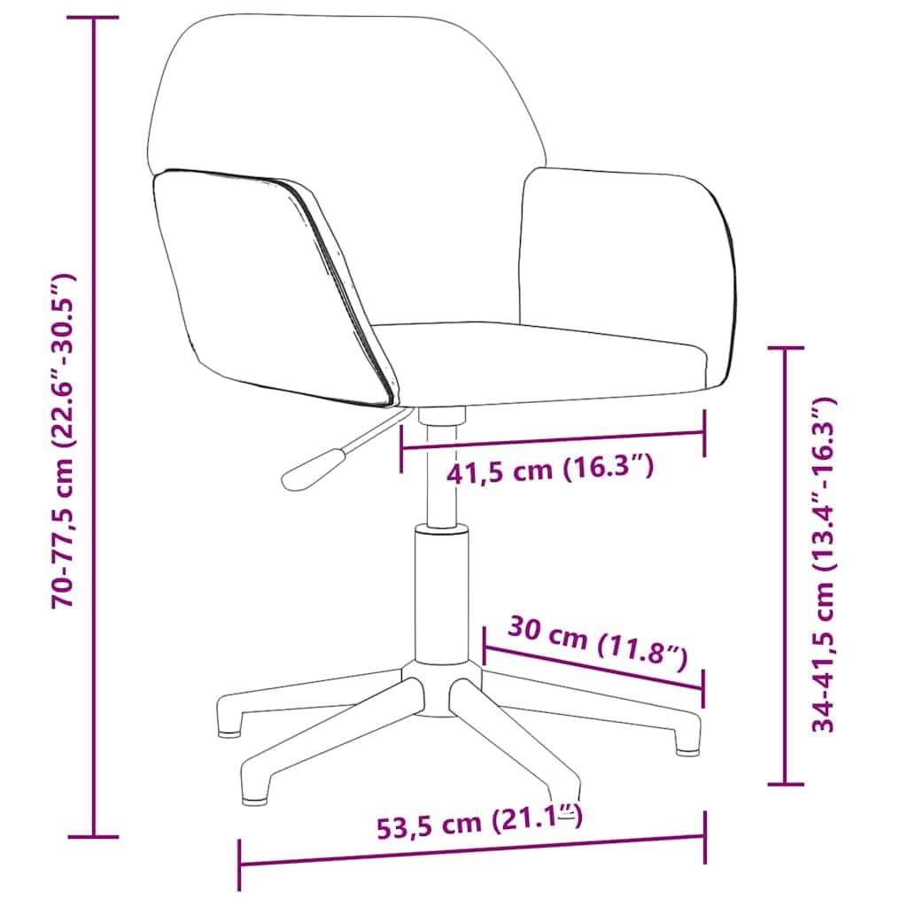Silla de oficina giratoria azul tela