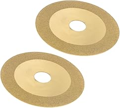 KICHOUSE 2 Peças De Disco De Corte Lâminas Circulares Cortador De Jade Peça De Corte Disco Moedor Máquina De Corte Disco De Corte De Cerâmica Dourada Disco De Corte De Diamante Disco De