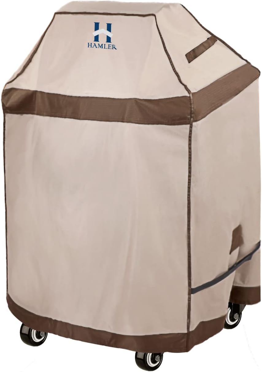 (Similar )HAMLER Grill Cover 30 Inch, Heavy Duty Waterproof BBQ Covers, Gas Grill Covers Fits Weber Spirit, Weber Genesis, Char-Broil, Nexgrill, Brinkmann, Brown & Beige