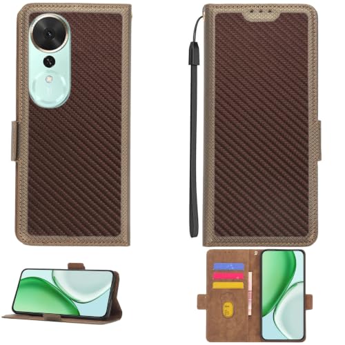 Kinetijy Case Compatible for Honor Play 6t Pro 5g Phone Case Flip Cover [with Tempered Glass Screen Protector][RFID Blocking] TXW-ZONG