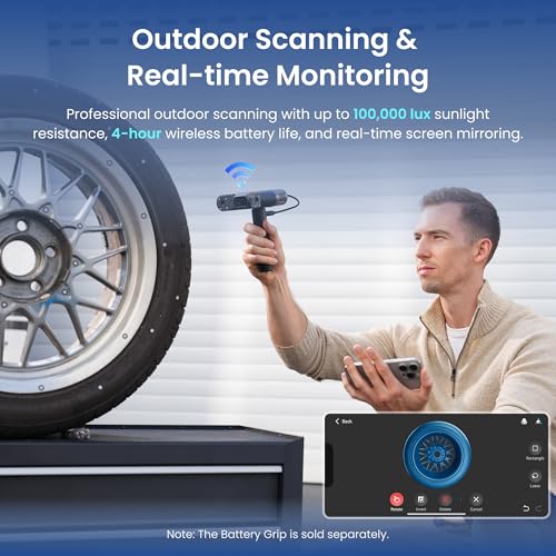 Image of Revopoint POP 4 3D Scanner, AI Segmentation, for 3D Printing, Standard | Up to 105 FPS, 0.03mm Blue Laser, Small-Medium, 5 Modes, Anti-Shaking, Outdoor Scan, 3DGS, for iOS /Android /Win /MacOS