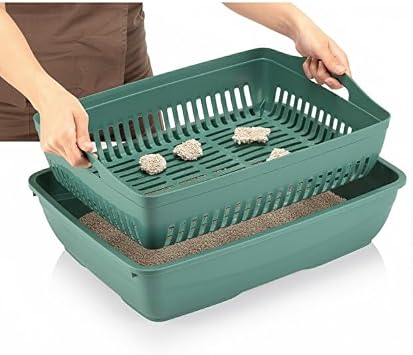 Flex Elekli Kedi Tuvaleti, 50x37,5x40 cm, XL boy, Kum küreği hediyeli