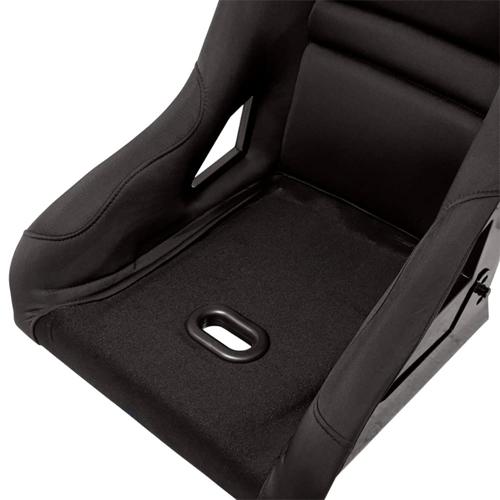 AUTO-STYLE Siège baquet 'BS8' - Noir - Dossier fixe en polyester - incl. glissières