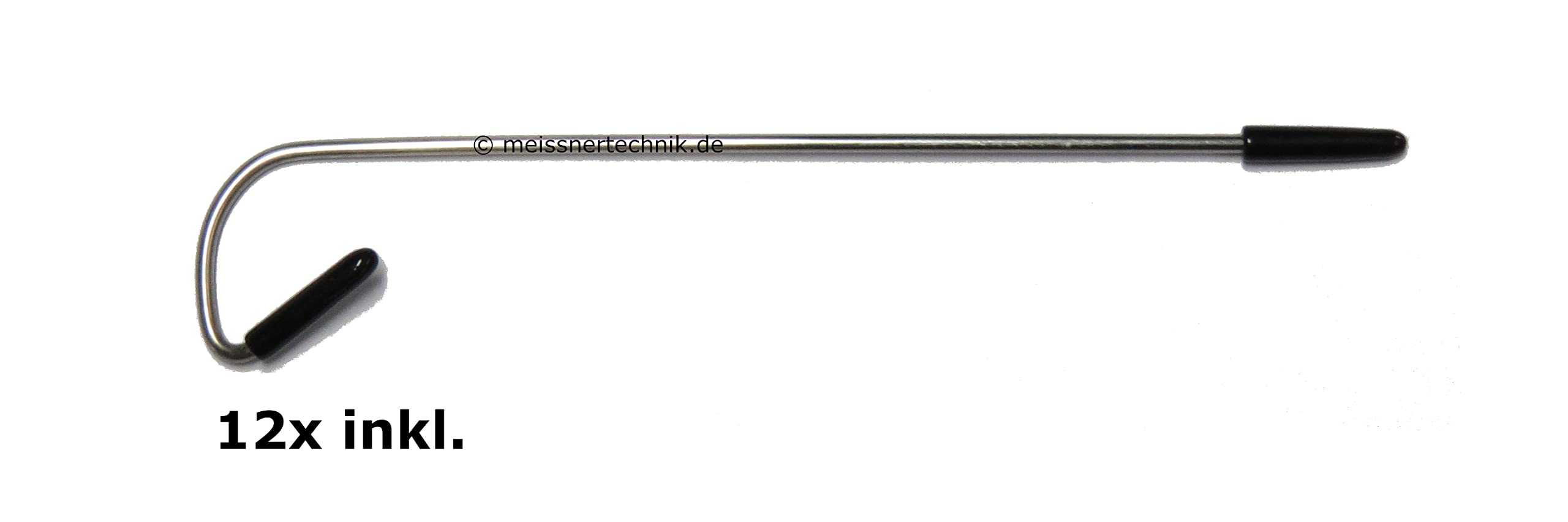 MEISSNER 20x Dachrinnenbürsten speziell für Kupferdachrinnen 100cm lang, Ø 15cm, inkl. 12 Sicherungsklammern gegen Sturm und Wind