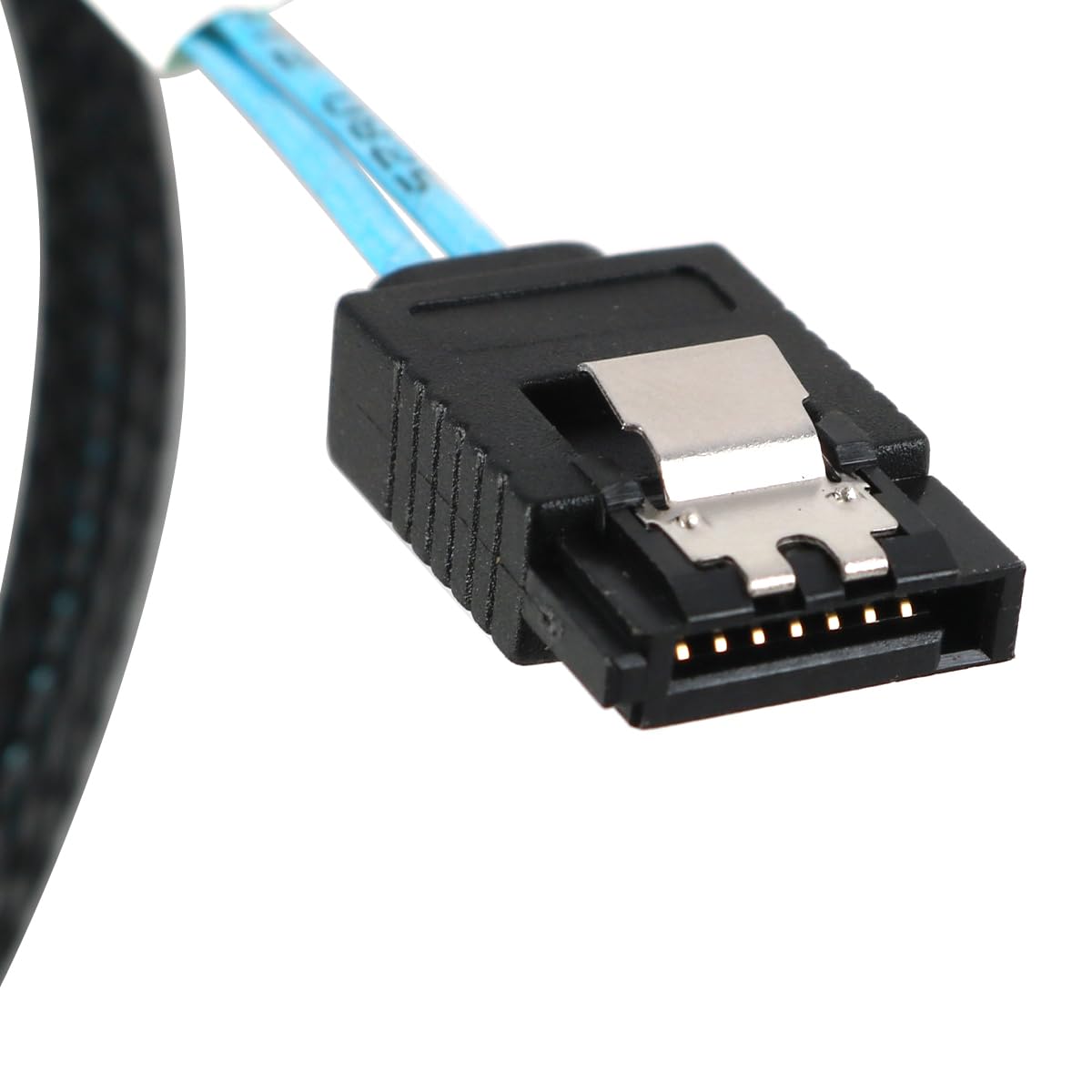 Cable de Disco Duro Mini-SAS SFF-8643, Host a 4 Discos Duros SATA de 50 cm y 7 Pines, Cable de Servidor de Datos de 6 Gbps