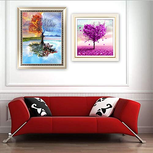 2 stuks DIY diamant schilderij kit, diamant schilderij, diamant kunst, 5D diamant schilderij set, kristal strass… - Afbeelding 7