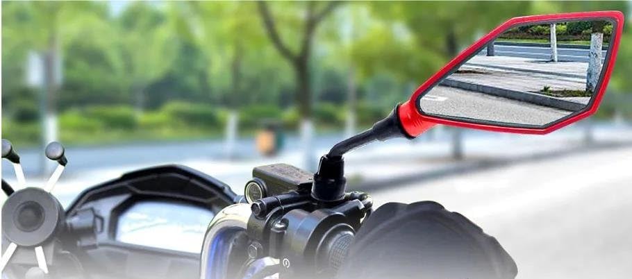 Rétroviseurs de moto pour éliminer les angles morts avec miroirs réglables 10 mm