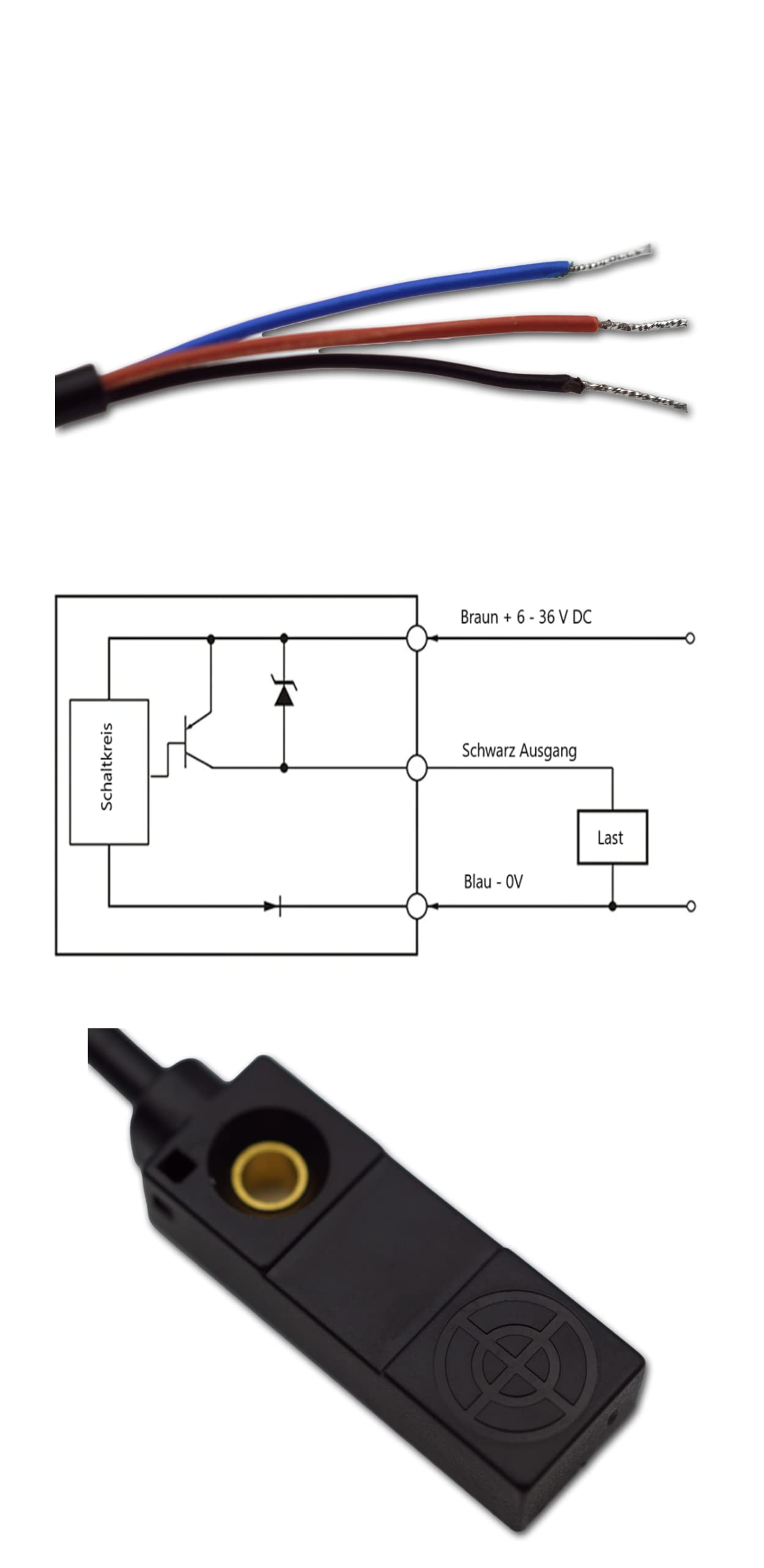 Sensore DC 10-30V Sensore Di Prossimità Induttivo PL-05P PNP NO