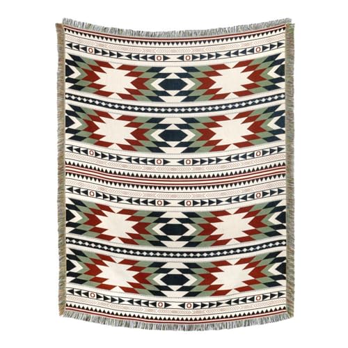 Image of Lqprom Aztec Southwestern Throw Blanket,Native American Cover 51 inchx63 inch