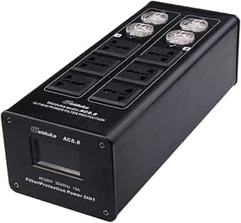 オーディオ用 6口電源タップ (金属筐体）A オーディオ用 6口電源タップ (金属筐体）A - ケーブル・シールド